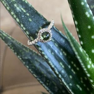 Pandora peridot birthstone ring